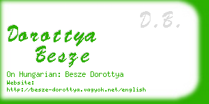 dorottya besze business card